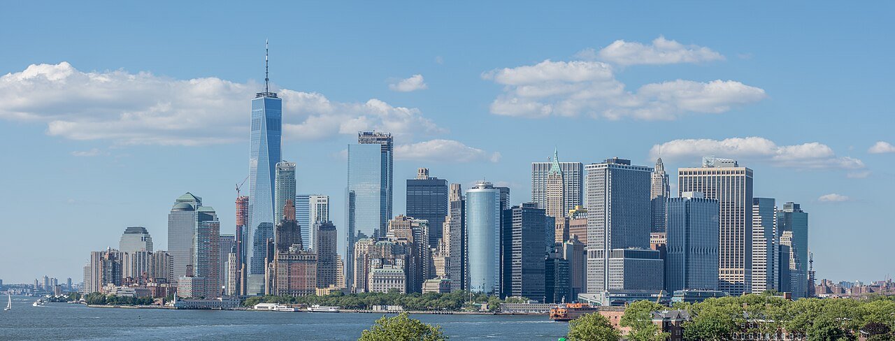 Manhattan skyline and the financial district